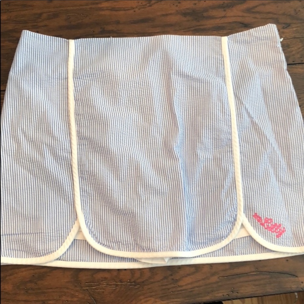 Lilly Pulitzer seersucker Cala skort size 10